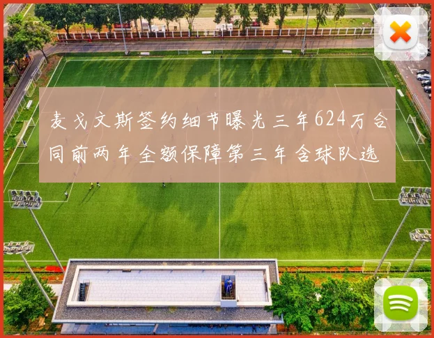 麦戈文斯签约细节曝光三年624万合同前两年全额保障第三年含球队选项
